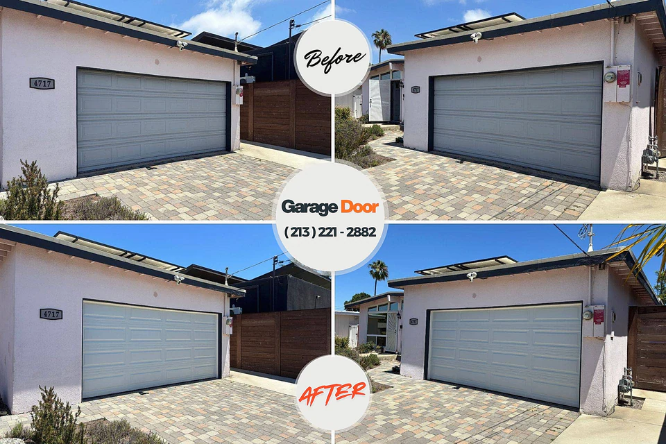 Before and after: garage door repair Governors Village, NC